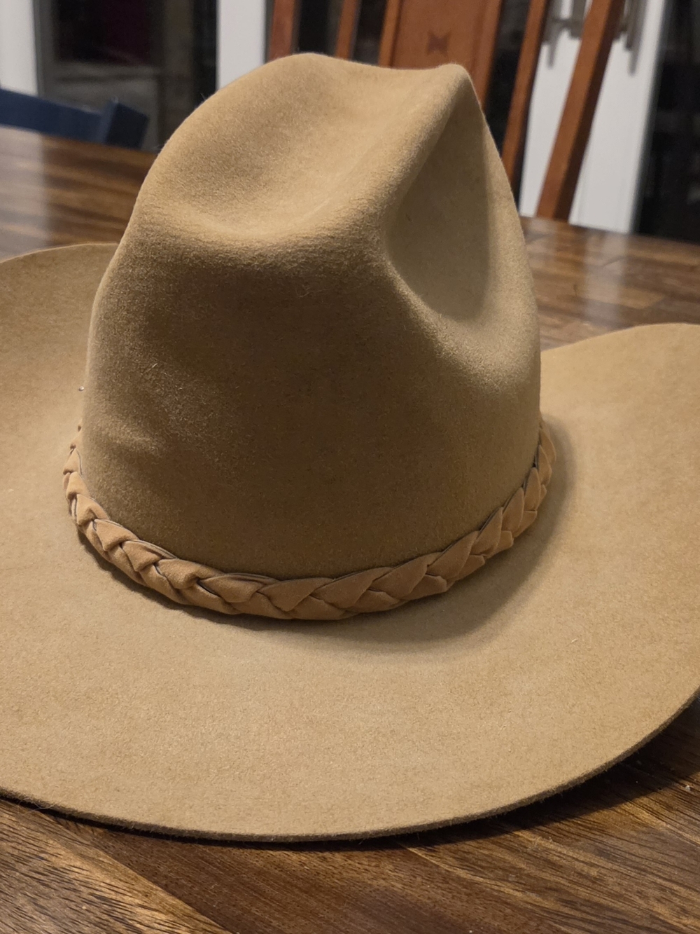Vintage Stetson Beaver XXXX Tan Cowboy Hat.